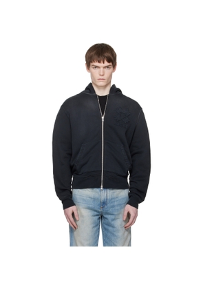 AMIRI Black MA Quad Zip Hoodie
