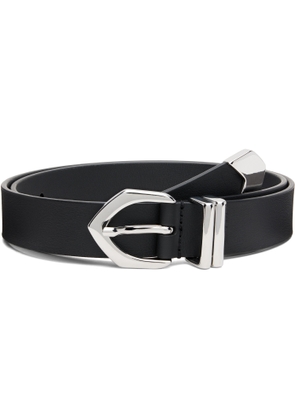 Anderson's Black Skinny Nappa Calf Leather Belt