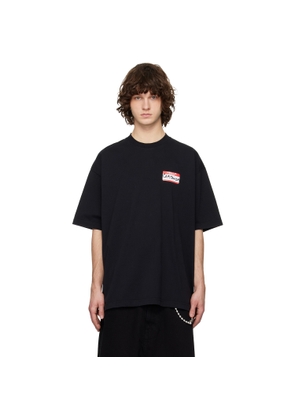 VETEMENTS Black Sticker T-shirt