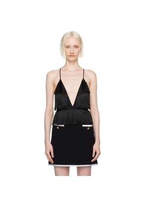 Moschino Black Fringe Bodysuit