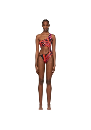 Louisa Ballou SSENSE Exclusive Black Recycled Nylon One-Piece Swimsuit