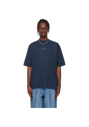 VETEMENTS Navy 'Pornstar' T-shirt