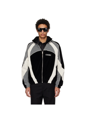 AMIRI Black & Gray Oversized Panel Track Jacket