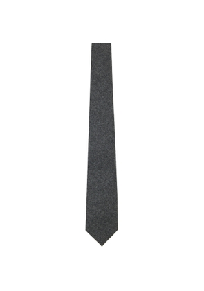 Bottega Veneta Gray Light Wool Flannel Tie