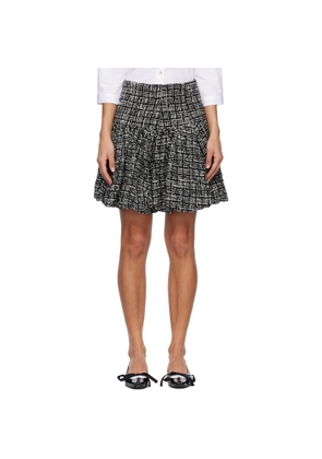 Renaissance Renaissance Black & White Qajar Tweed Miniskirt