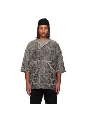 Rick Owens DRKSHDW Black Concordians Magnum Tommy Denim Shirt