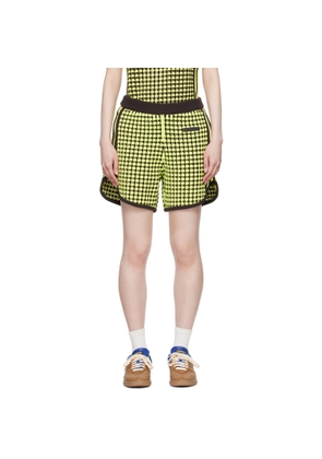 Wales Bonner Green & Brown adidas Originals Edition Patch Shorts