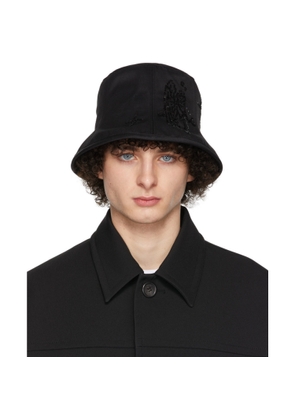 We11done Black Angel Sequin 6-Panel Hat