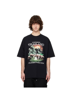 VETEMENTS Black 'Thailand' Tourist T-shirt