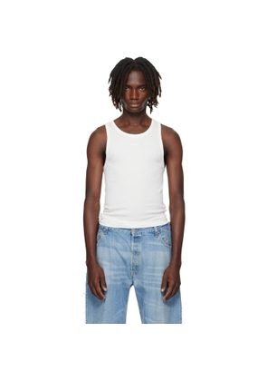 VETEMENTS Off-White Oval Logo Tank Top