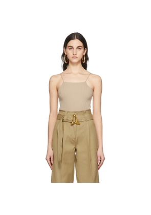 AERON Beige Cami Bodysuit