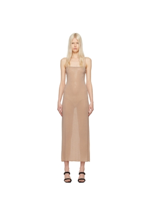 Alexander Wang Beige Bead Midi Dress
