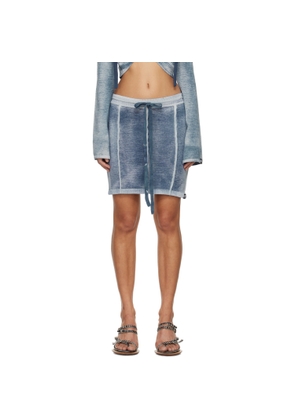 KNWLS Blue Enyo Miniskirt