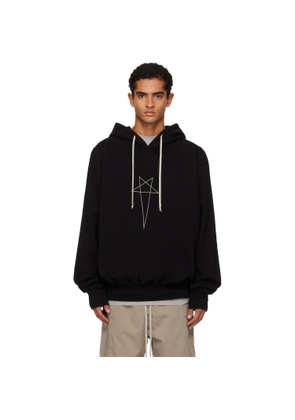 Rick Owens DRKSHDW Black Penta Oversized Hoodie