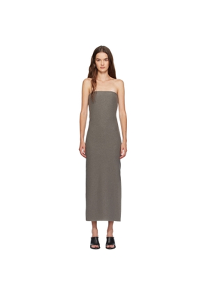Rier Gray Walker Bustier Midi Dress