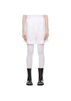 OPEN YY White Argyle Pyjama Shorts
