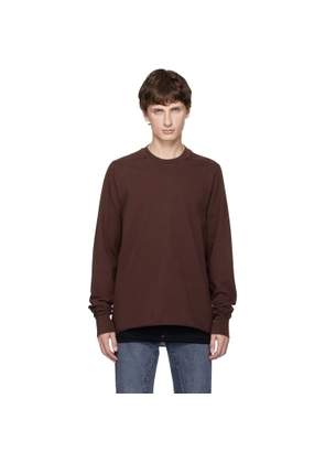 Rick Owens DRKSHDW Burgundy Concordians Crewneck Sweatshirt