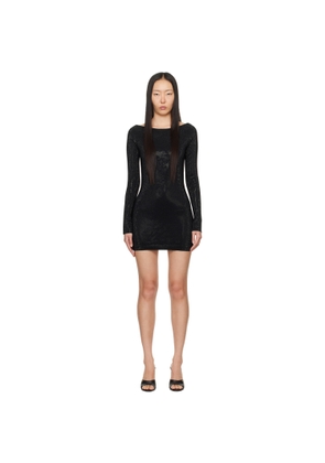 Alexander Wang Black Beaded Minidress