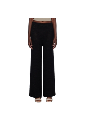 TOTEME Black Wide-Leg Trousers