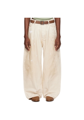 Acne Studios Off-White Loose Fit 2023 Jeans