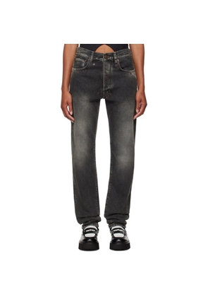 Moschino Black Faded Jeans