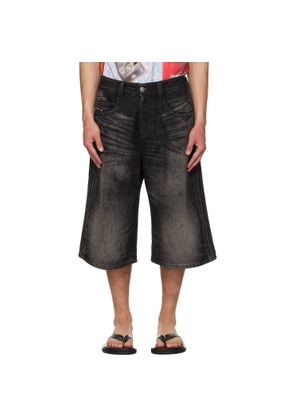 Diesel Black D-Enim-M-Short-S Denim Shorts