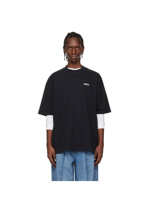 VETEMENTS Black 'FU' T-shirt