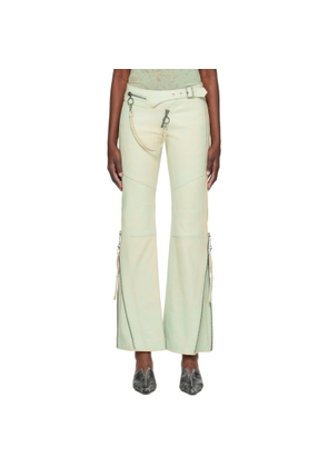 KNWLS Blue Nihil Leather Pants