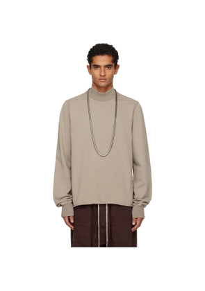 Rick Owens DRKSHDW Taupe Concordians Headon DBL Turtleneck