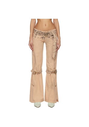 KNWLS Beige Issa Denim Trousers