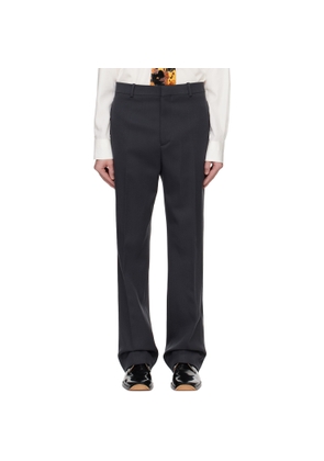 Bottega Veneta Gray Stretch Wool Tricotine Trousers