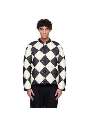 Neighborhood Black & White Checker Down Jacket