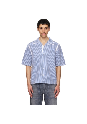 Diesel White & Blue S-Brack-Qmbz Shirt