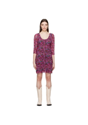 GANNI Pink Floral Minidress