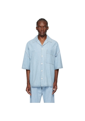 Bottega Veneta Blue Light Bleached Denim Shirt