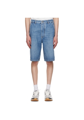 Bottega Veneta Blue Vintage Denim Cargo Shorts