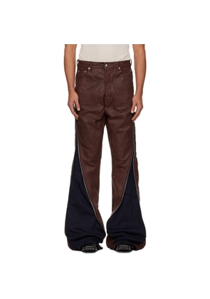 Rick Owens DRKSHDW Burgundy Concordians Bolan Banana Jeans