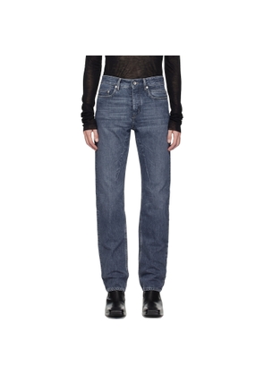 Rick Owens DRKSHDW Blue Concordians Fog Cut Jeans