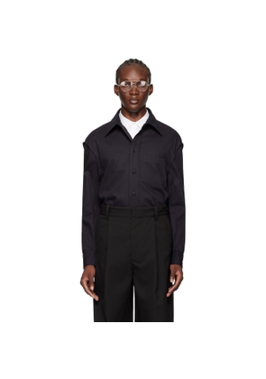 Bottega Veneta Navy Button-Up Shirt