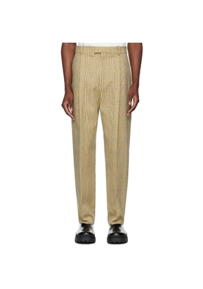 Bottega Veneta Beige Distorted Prince Of Wales Trousers