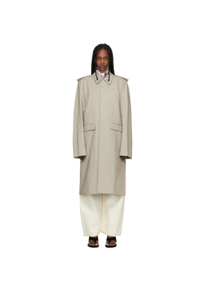 Rier Green Cotton Bonded Coat
