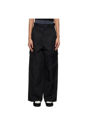 Y-3 Black Wide Cargo Pants
