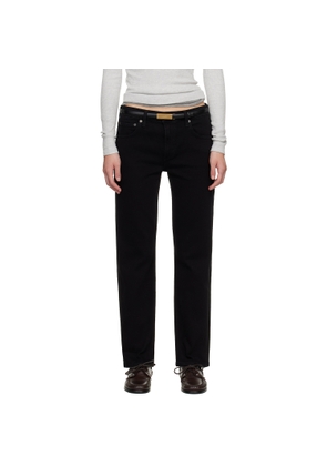 Citizens of Humanity Black Anissa Straight Leg Jeans