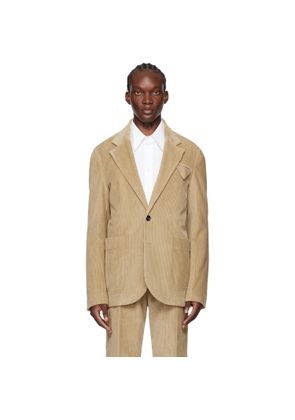 Bottega Veneta Beige Single-Breasted Blazer