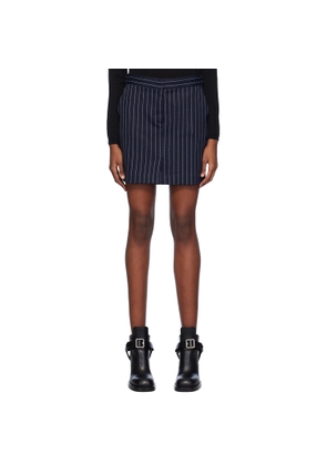 Max Mara Navy Kirsch Miniskirt