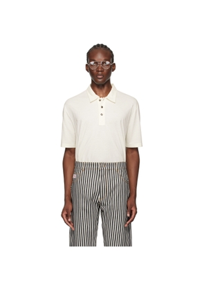 Bottega Veneta Off-White Light Polo