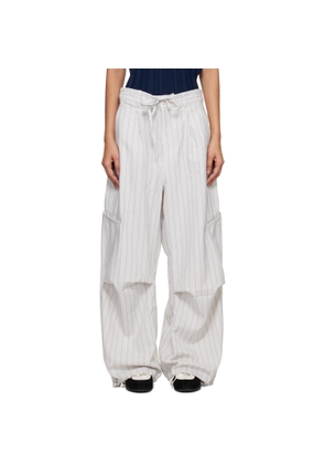 Y-3 Off-White Pinstripe UT Straight Leg Lounge Pants