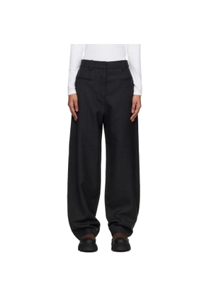 GANNI Gray Wool Suiting Trousers