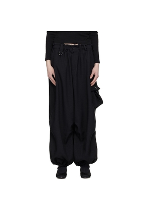 Y-3 Black Sport Uniform Wide Cargo Pants