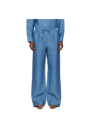 Róhe Blue Relaxed Fit Trousers